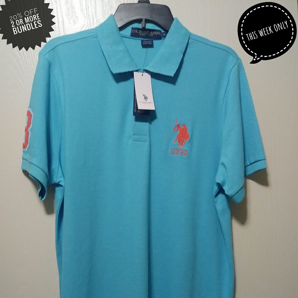 US Polo Assn. Blue Polo Shirt